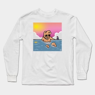 Vaporwave Chill Boi Long Sleeve T-Shirt